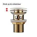 Solid Brass One-Touch Pop-Up Drain Stopper