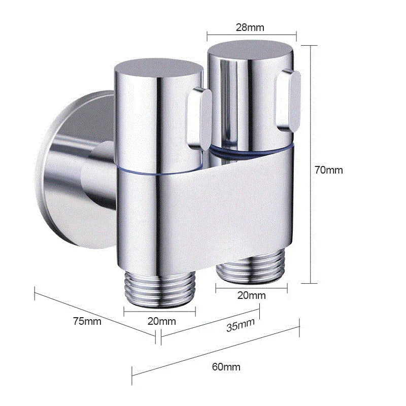 Solid Brass Precision Vertical Handheld Bidet Sprayer (Wall-Mount)