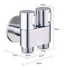 Solid Brass Precision Vertical Handheld Bidet Sprayer (Wall-Mount)