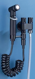Solid Brass Precision Vertical Handheld Bidet Sprayer (Wall-Mount)