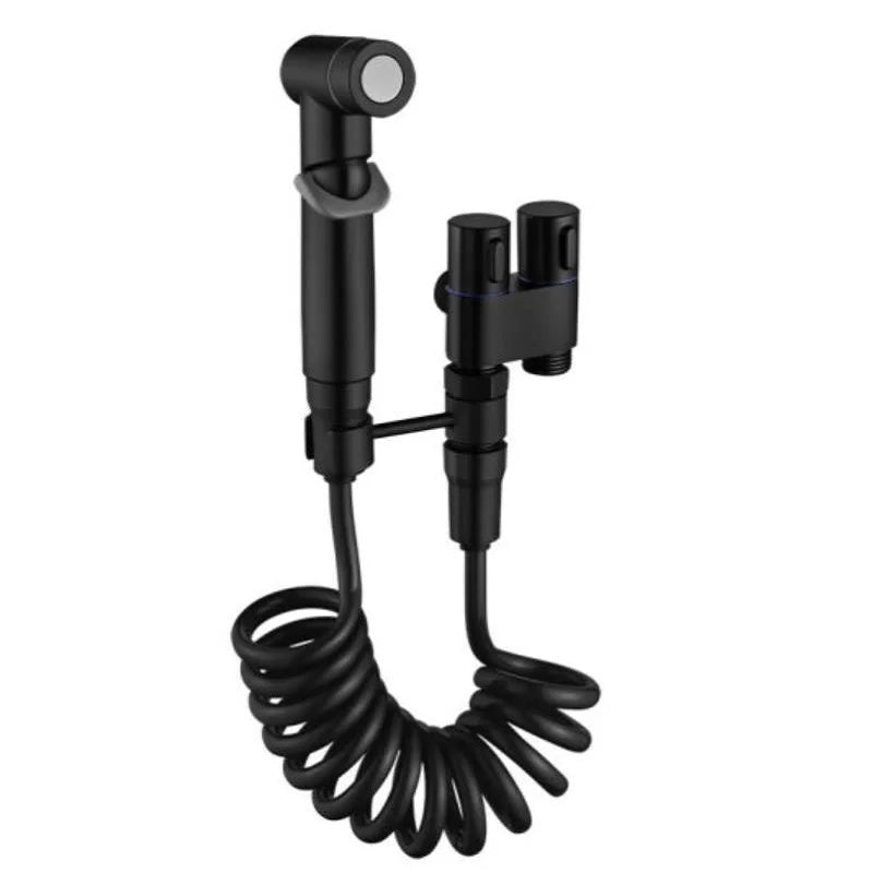 Solid Brass Precision Vertical Handheld Bidet Sprayer (Wall-Mount)
