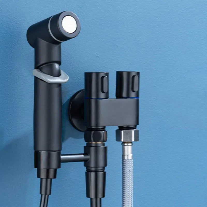 Solid Brass Precision Vertical Handheld Bidet Sprayer (Wall-Mount)