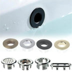 Solid Brass Press-Fit Overflow Cover Ring (Fits 0.87–0.98 Inches)