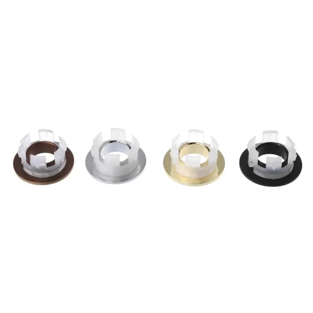 Solid Brass Press-Fit Overflow Cover Ring (Fits 0.87–0.98 Inches)