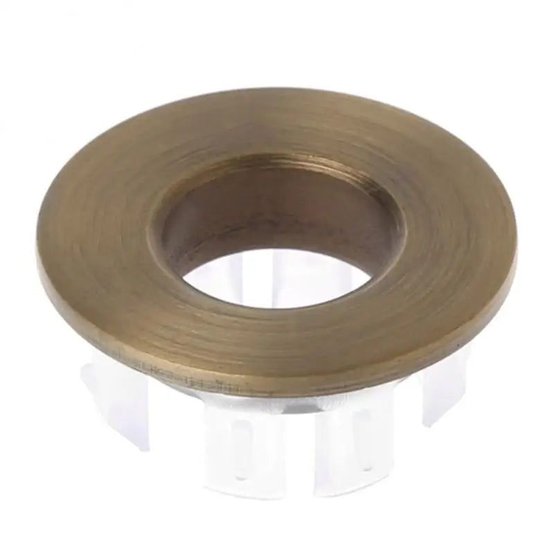 Solid Brass Press-Fit Overflow Cover Ring (Fits 0.87–0.98 Inches)