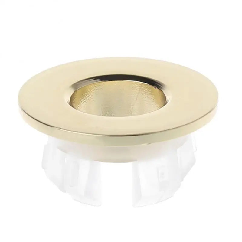 Solid Brass Press-Fit Overflow Cover Ring (Fits 0.87–0.98 Inches)