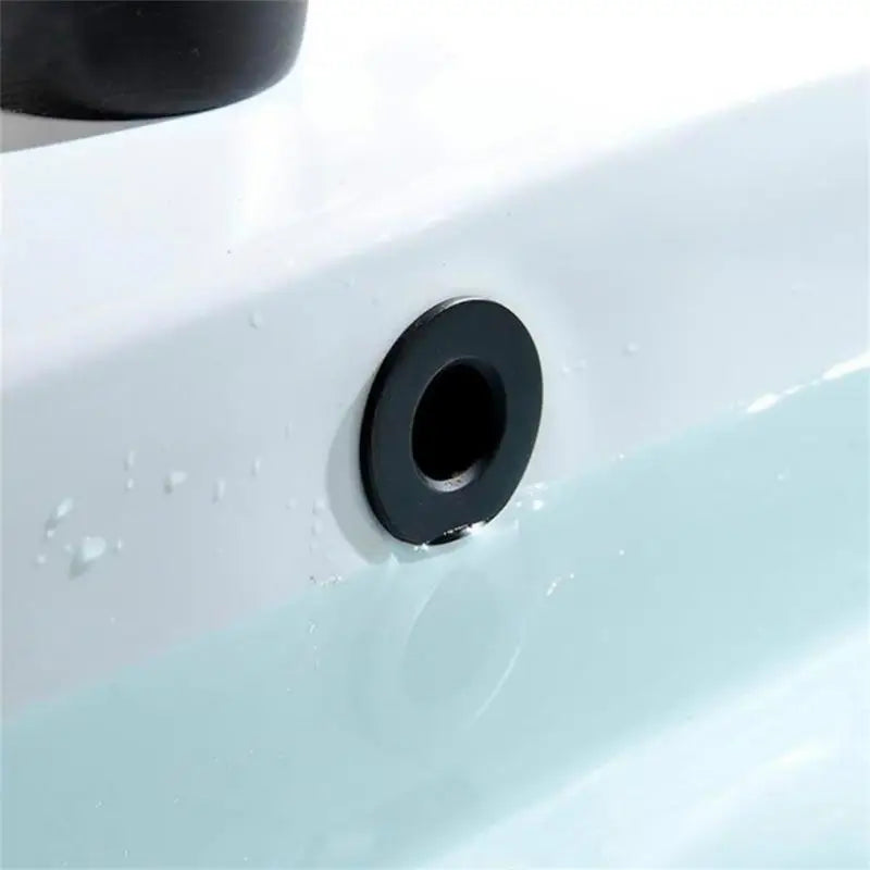 Solid Brass Press-Fit Overflow Cover Ring (Fits 0.87–0.98 Inches)