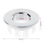 Solid Brass Press-Fit Overflow Cover Ring (Fits 0.87–0.98 Inches)