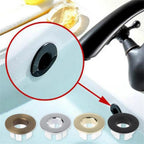 Solid Brass Press-Fit Overflow Cover Ring (Fits 0.87–0.98 Inches)