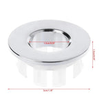 Solid Brass Press-Fit Overflow Cover Ring (Fits 0.87–0.98 Inches)