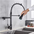 Solid Brass Pull-Down Kitchen Faucet (Ceramic Disc Cartridge)