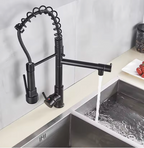 Solid Brass Pull-Down Kitchen Faucet (Ceramic Disc Cartridge)