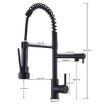 Solid Brass Pull-Down Kitchen Faucet (Ceramic Disc Cartridge)
