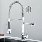 Solid Brass Pull-Down Kitchen Faucet (Ceramic Disc Cartridge)