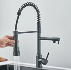 Solid Brass Pull-Down Kitchen Faucet (Ceramic Disc Cartridge)