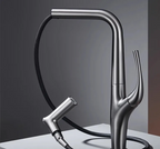 Solid Brass Pull-Out 360° Swivel Kitchen Faucet