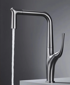 Solid Brass Pull-Out 360° Swivel Kitchen Faucet