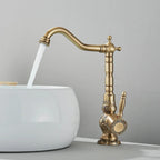 Solid Brass Pull-Out & 360° Swivel Kitchen Faucet (Oil-Rubbed Bronze)