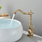 Solid Brass Pull-Out & 360° Swivel Kitchen Faucet (Oil-Rubbed Bronze)