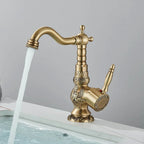 Solid Brass Pull-Out & 360° Swivel Kitchen Faucet (Oil-Rubbed Bronze)