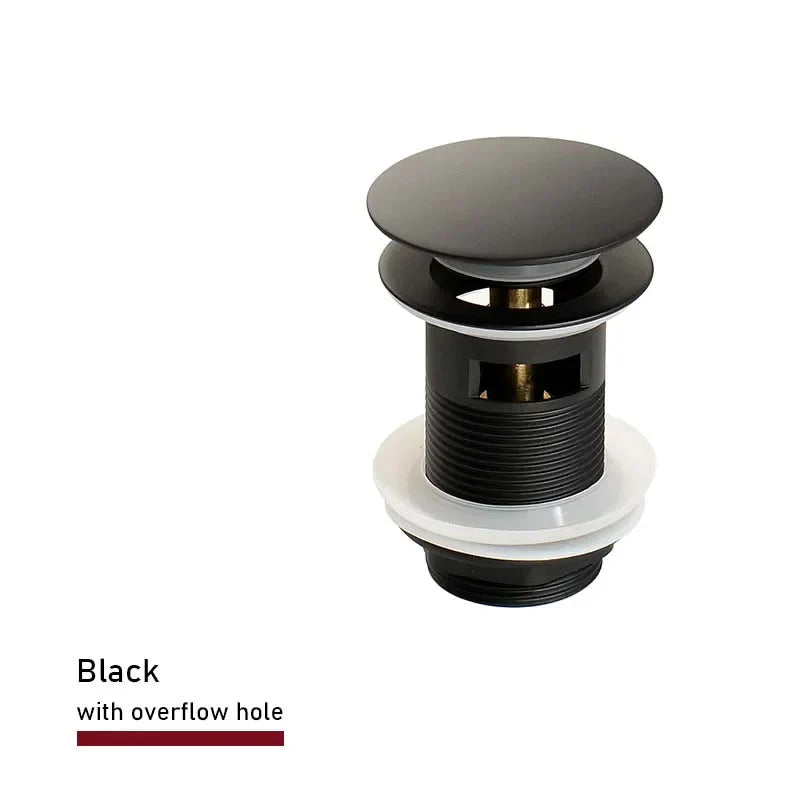 Solid Brass Push-Down Pop-Up Sink Drain (2.6-Inch)
