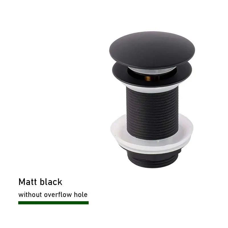 Solid Brass Push-Down Pop-Up Sink Drain (2.6-Inch)