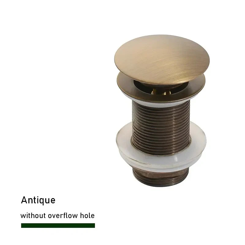 Solid Brass Push-Down Pop-Up Sink Drain (2.6-Inch)