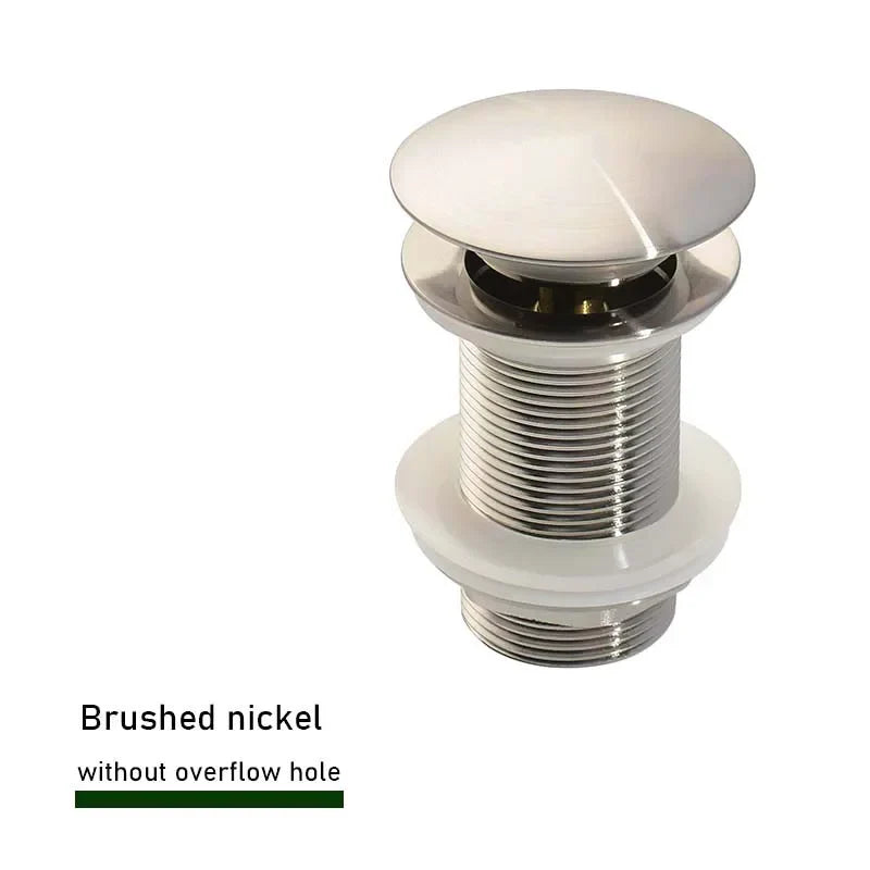Solid Brass Push-Down Pop-Up Sink Drain (2.6-Inch)