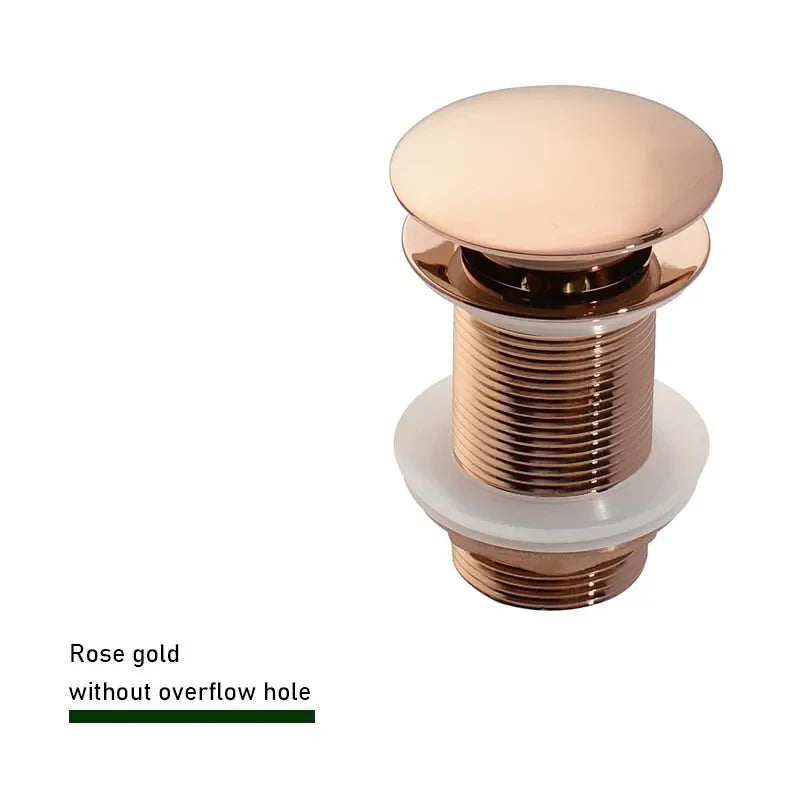 Solid Brass Push-Down Pop-Up Sink Drain (2.6-Inch)