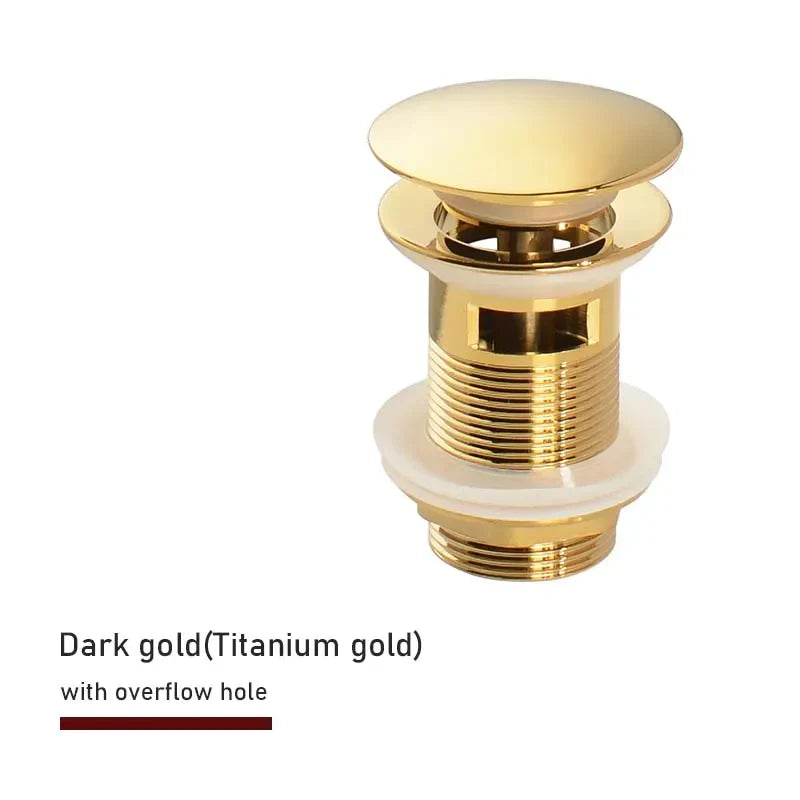 Solid Brass Push-Down Pop-Up Sink Drain (2.6-Inch)