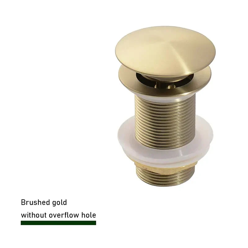 Solid Brass Push-Down Pop-Up Sink Drain (2.6-Inch)