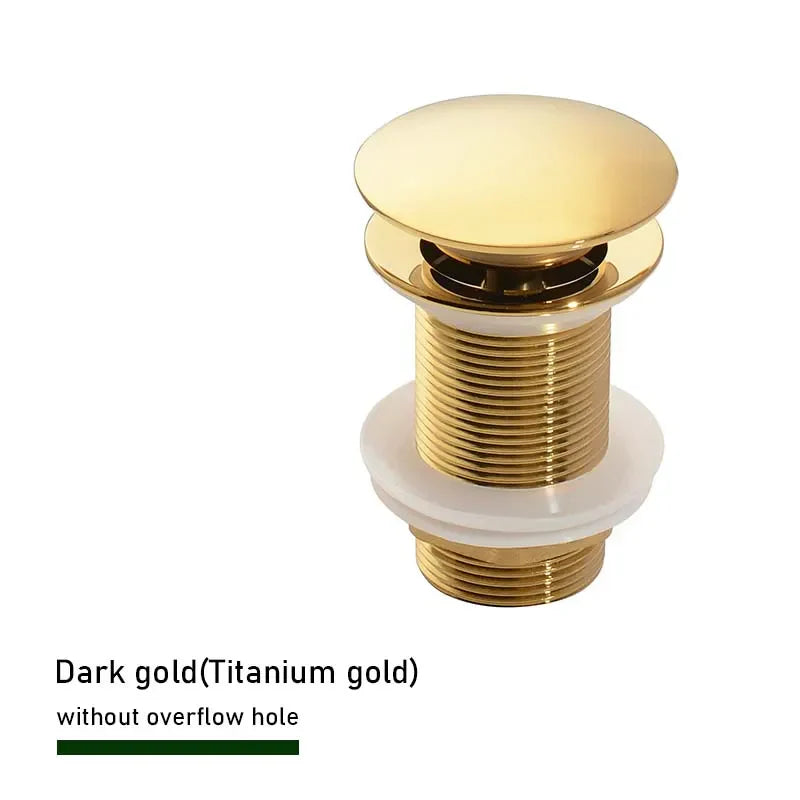 Solid Brass Push-Down Pop-Up Sink Drain (2.6-Inch)