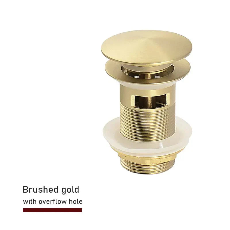Solid Brass Push-Down Pop-Up Sink Drain (2.6-Inch)