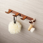 Solid Brass Rose Gold Wall-Mounted Bathroom Hardware Set (5-Piece)