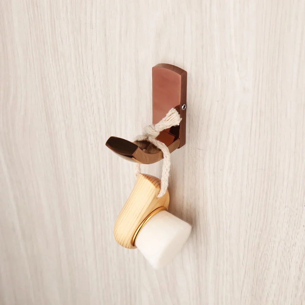 Solid Brass Rose Gold Wall-Mounted Bathroom Hardware Set (5-Piece)