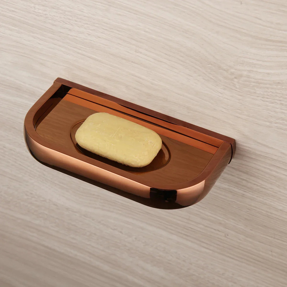 Solid Brass Rose Gold Wall-Mounted Bathroom Hardware Set (5-Piece)