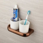Solid Brass Rose Gold Wall-Mounted Bathroom Hardware Set (5-Piece)
