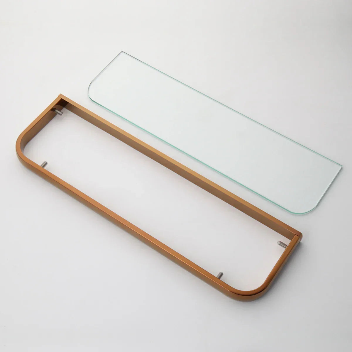 Solid Brass Rose Gold Wall-Mounted Bathroom Hardware Set (5-Piece)