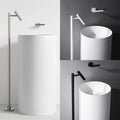 Solid Brass Single-Handle Floor-Mounted Faucet