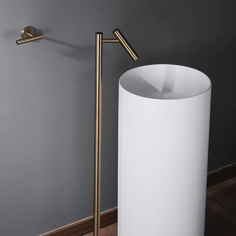 Solid Brass Single-Handle Floor-Mounted Faucet