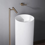 Solid Brass Single-Handle Floor-Mounted Faucet