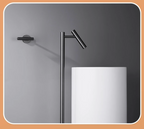 Solid Brass Single-Handle Floor-Mounted Faucet