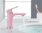 Solid Brass Single-Lever Bathroom Faucet (Deck-Mount)