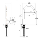 Solid Brass Single-Lever Bathroom Faucet (Deck-Mount)