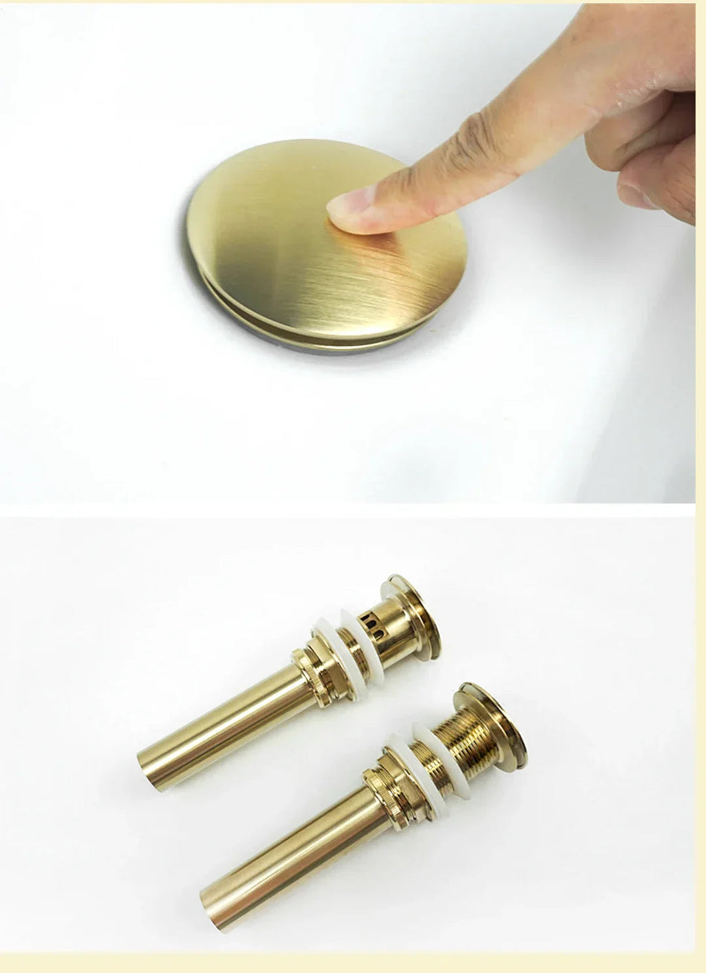 Solid Brass Telescopic Adjustable Anti-Odor Pop-Up Sink Drain