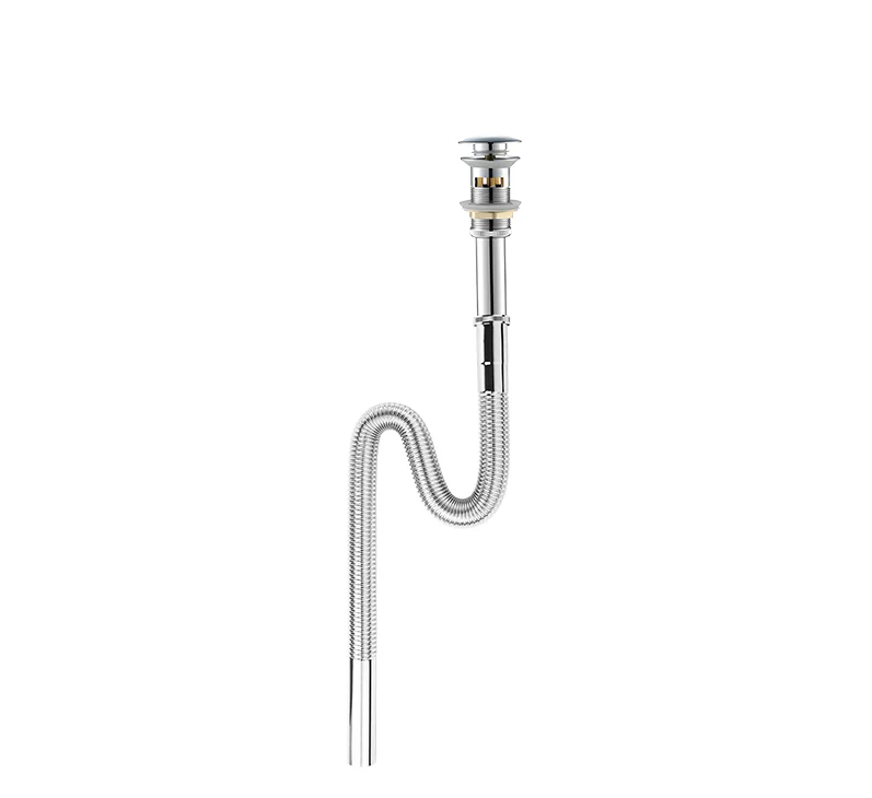 Solid Brass Telescopic Adjustable Anti-Odor Pop-Up Sink Drain
