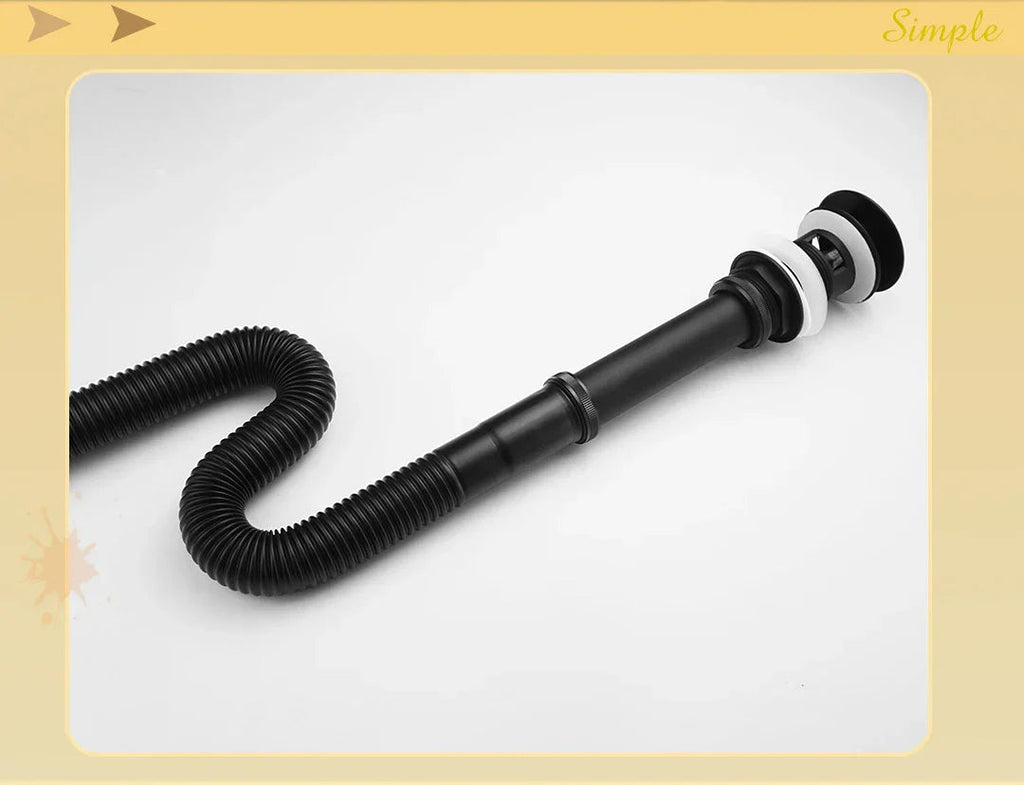 Solid Brass Telescopic Adjustable Anti-Odor Pop-Up Sink Drain