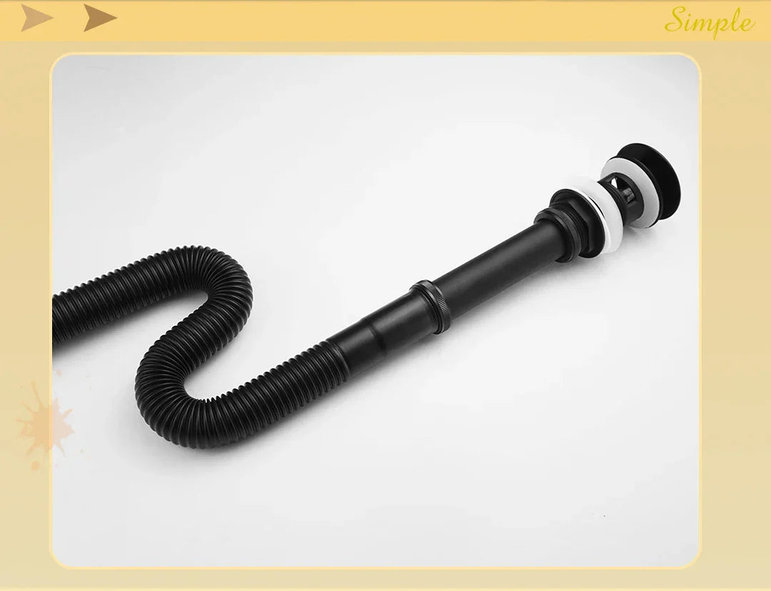 Solid Brass Telescopic Adjustable Anti-Odor Pop-Up Sink Drain