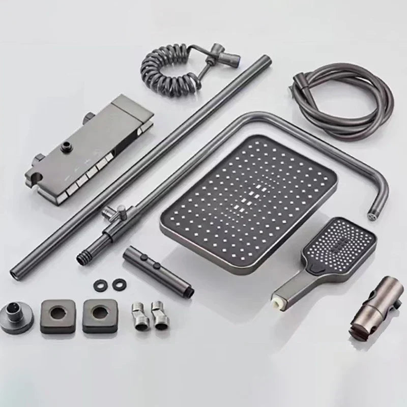 Solid Brass Thermostatic Shower Panel (Digital Temp Display)