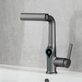 Solid Brass Water-Powered LED Waterfall Vanity Faucet